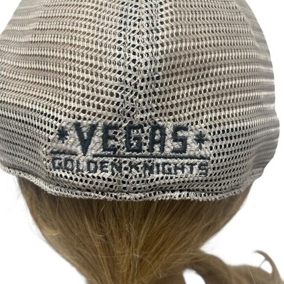 Vegas Golden Knights Hat 47 Brand Stretch Fit Men's Grey Mesh Back - Picture 6 of 9
